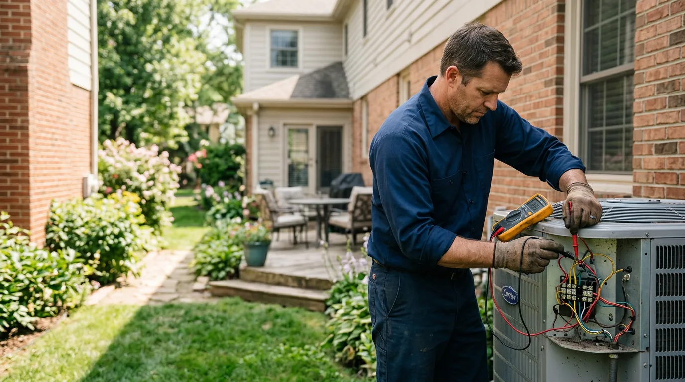 HVAC technician working near Canterbury, NH